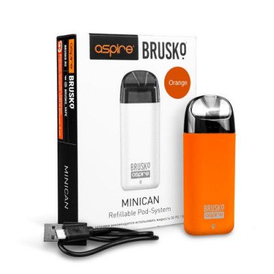 Перезаправляемая Под-система Бруско Миникан (Brusko Minican) 350 mah, Оранжевый